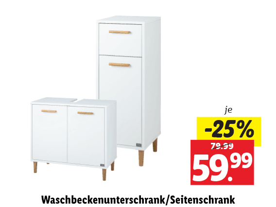 Waschbeckenunterschrank/​Seitenschrank