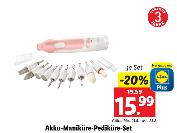  Akku-Maniküre-Pediküre-Set 
