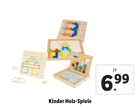  Kinder Holz-Spiele 