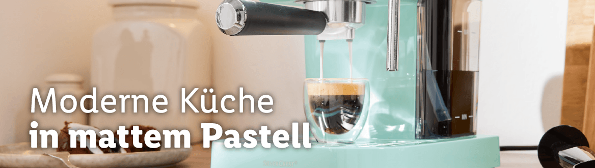 Moderne Küche in mattem Pastell