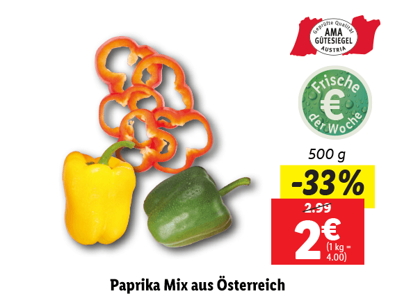 Paprika Mix aus Österreich