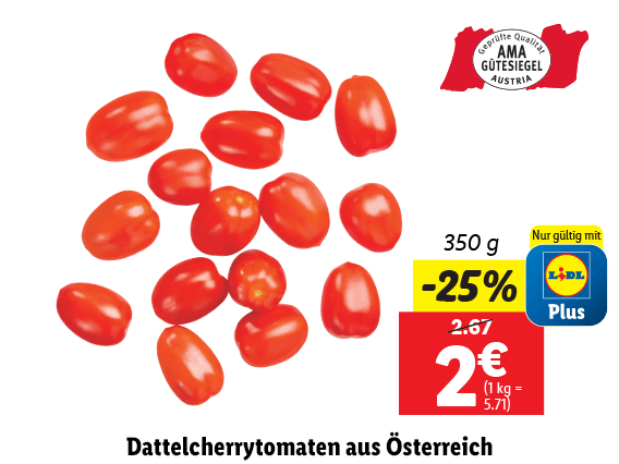  Dattelcherrytomaten aus Österreich