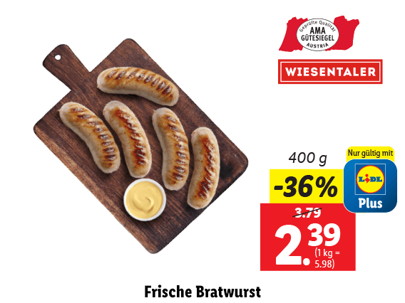  Frische Bratwurst 