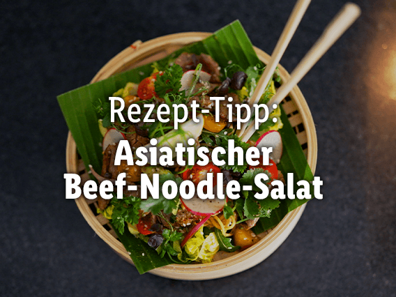 Asiatischer Beef-Noodle-Salat