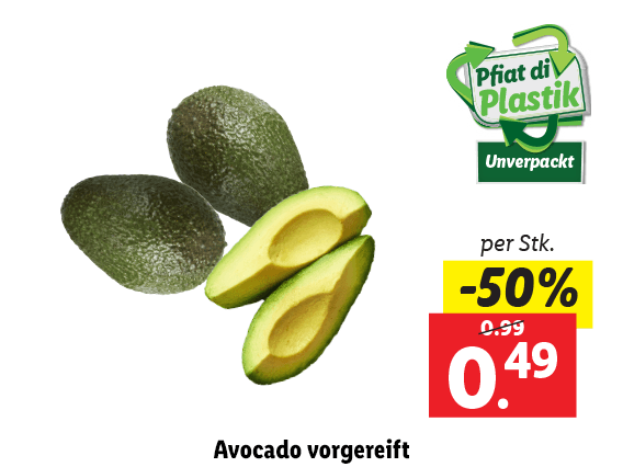 Avocado vorgereift