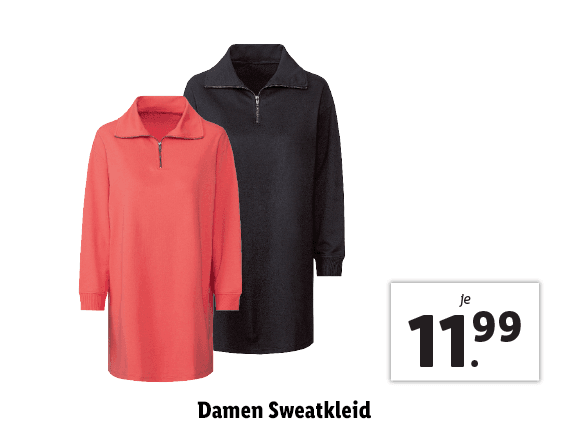 Damen Sweatkleid