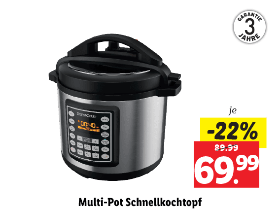 Multi-Pot Schnellkochtopf