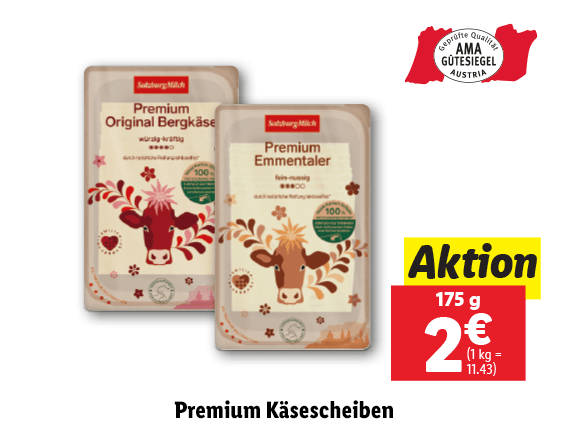 SalzburgMilch Premium Käsescheiben