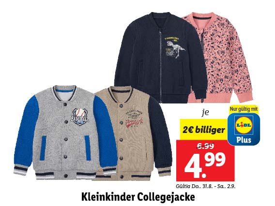  Kleinkinder Collegejacke