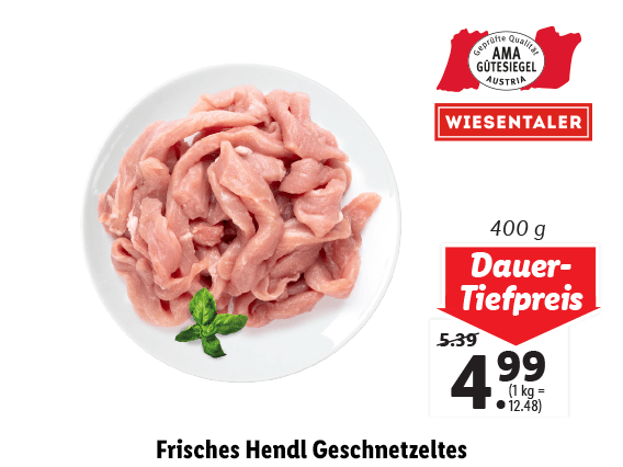  Frisches Hendl Geschnetzeltes 