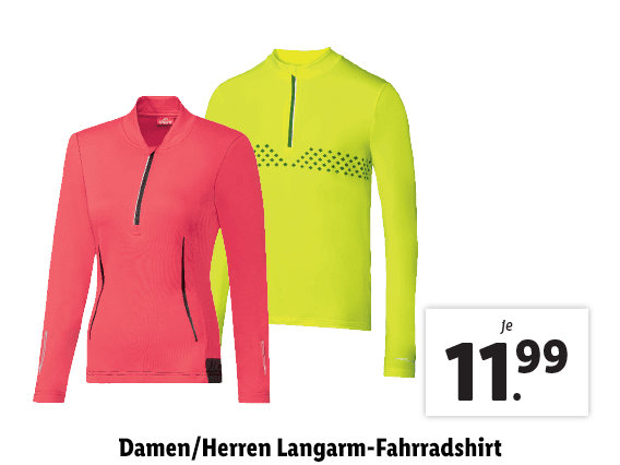  Damen/​Herren Langarm-Fahrradshirt