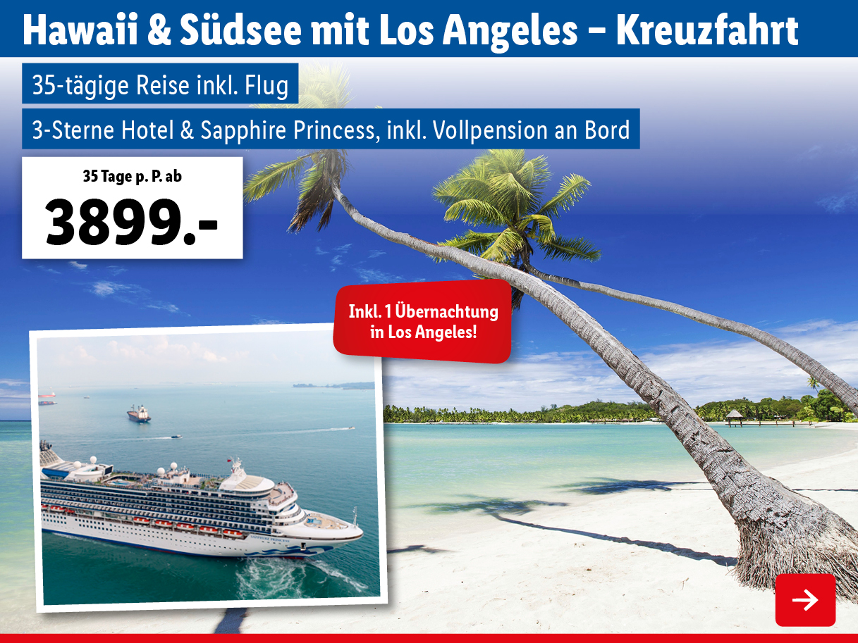 Hawaii & Südsee mit Los Angeles