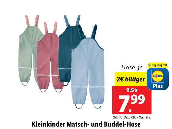 Kleinkinder Matsch- und Buddel-Hose