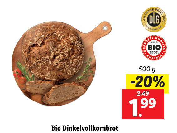 Bio Dinkelvollkornbrot