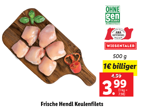 Frische Hendl Keulenfilets