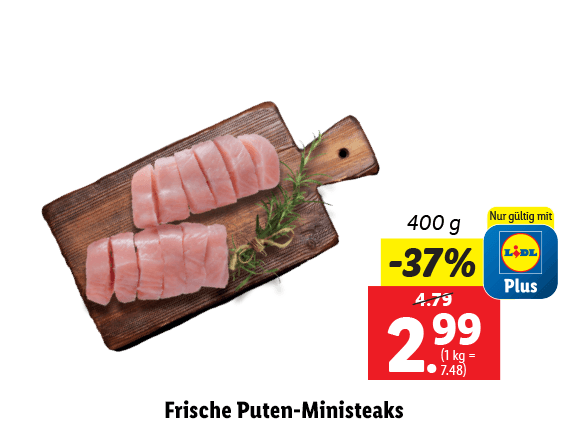  Frische Puten-Ministeaks 