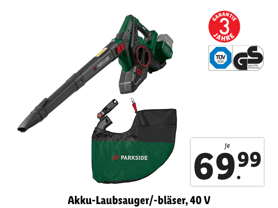 Akku-Laubsauger/​-bläser, 40 V