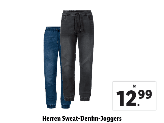 Herren Sweat-Denim-Joggers
