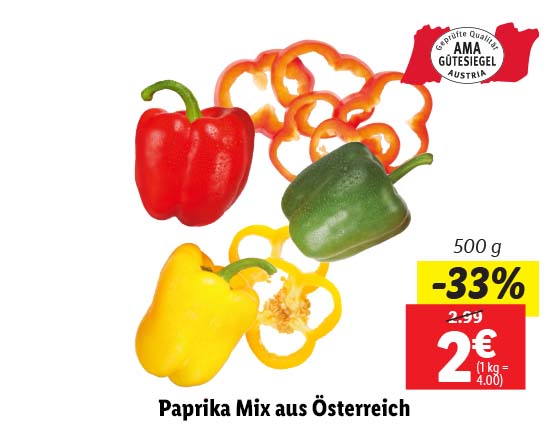  Paprika Mix aus Österreich
