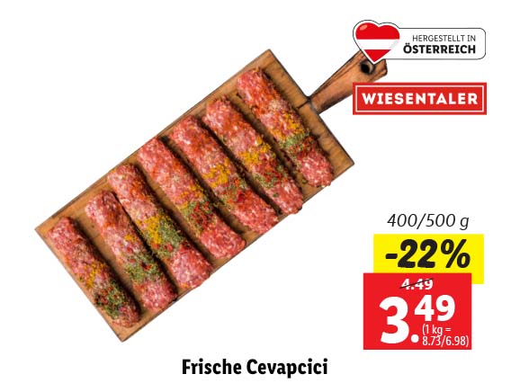  Frische Cevapcici 