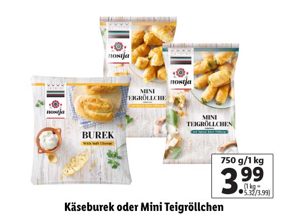  Käseburek oder Mini Teigröllchen 