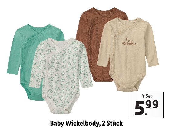  Baby Wickelbody, 2 Stück