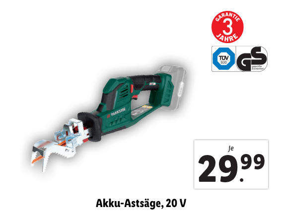  Akku-Astsäge, 20 V 