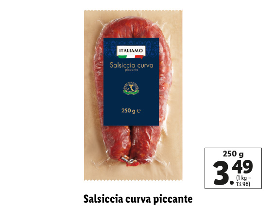 Salsiccia curva piccante