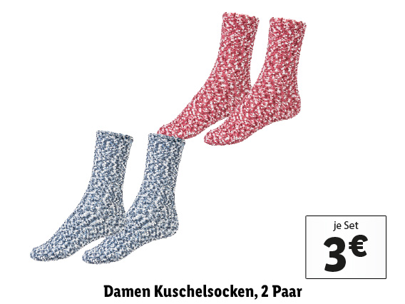 Damen Kuschelsocken, 2 Paar