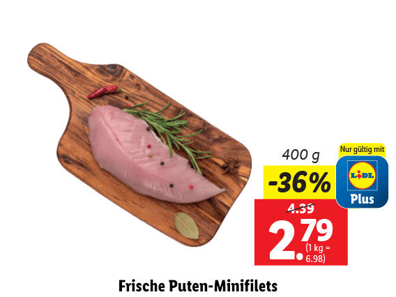 Frische Puten-Minifilets
