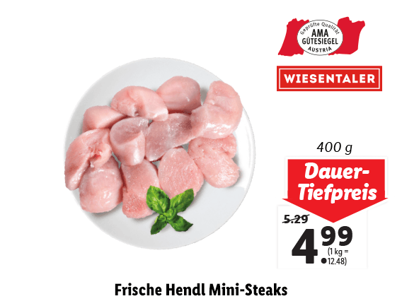 Frische Hendl Mini-Steaks