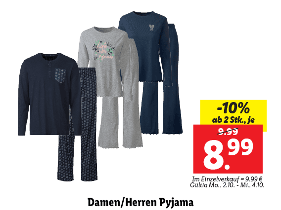 Damen Pyjama