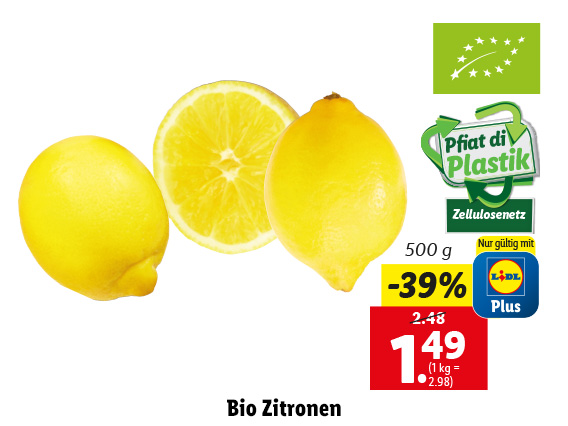 Bio Zitronen