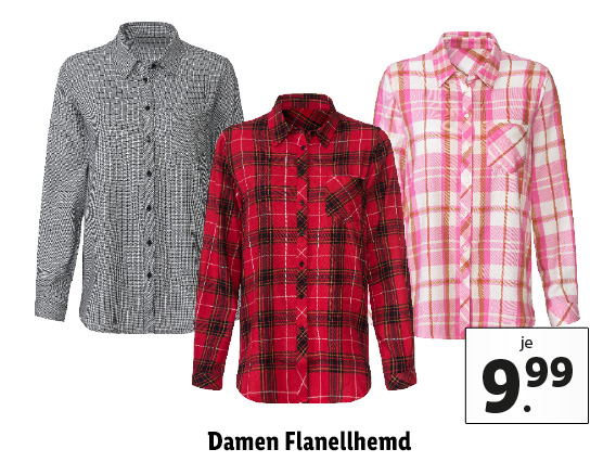 Damen Flanellhemd