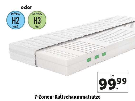 7 Zonen Kaltschaummatratze