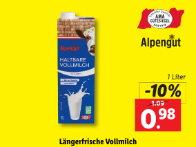 Längerfrische Vollmilch