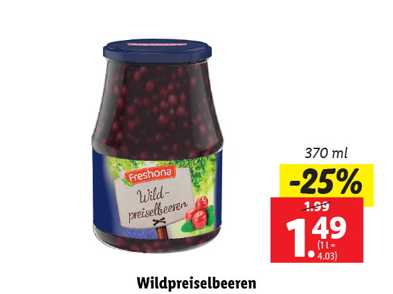 Wildpreiselbeeren