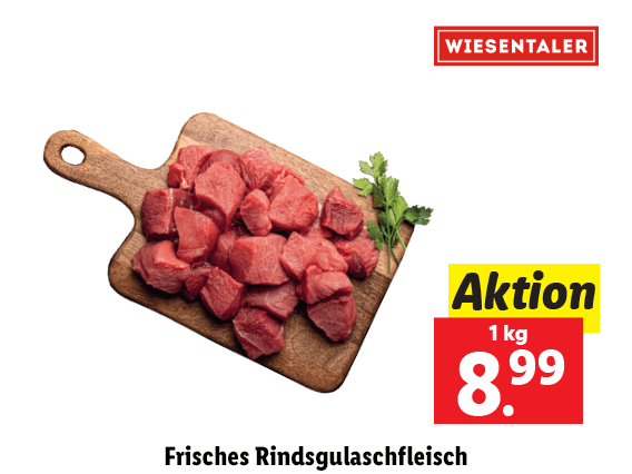  Frisches Rindsgulaschfleisch 