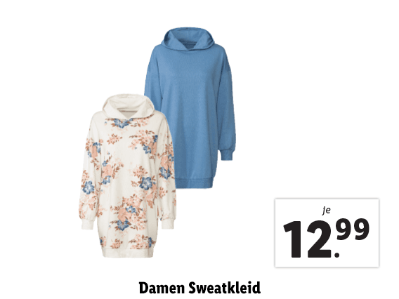 Damen Sweatkleid