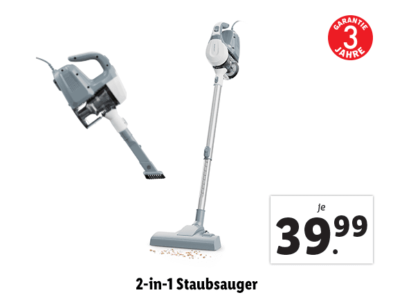 2-in-1 Staubsauger