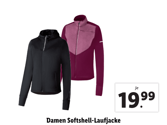 Damen Softshell-Laufjacke