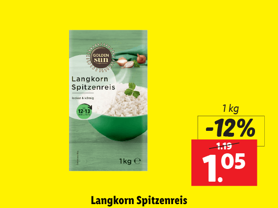 Langkorn Spitzenreis