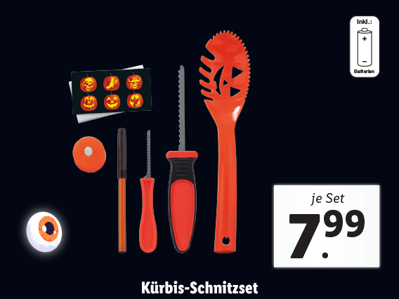 Kürbis Schnitzset