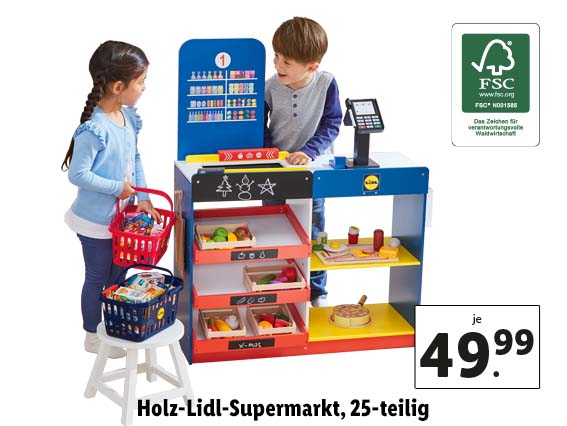 Holz-Lidl-Supermarkt