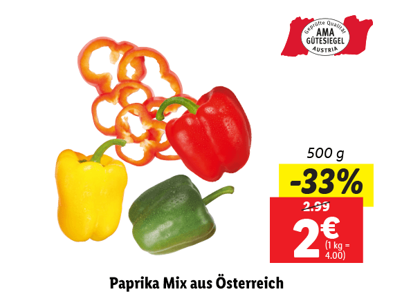 Paprikamix aus Österreich