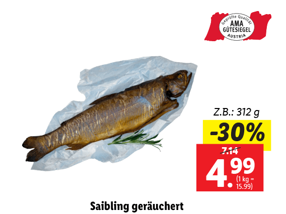 Saibling geräuchert