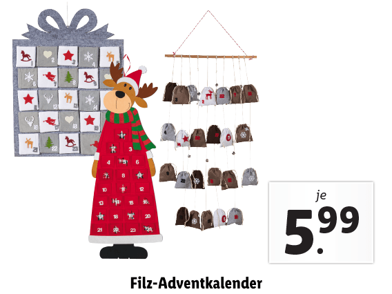 Filz-Adventskalender