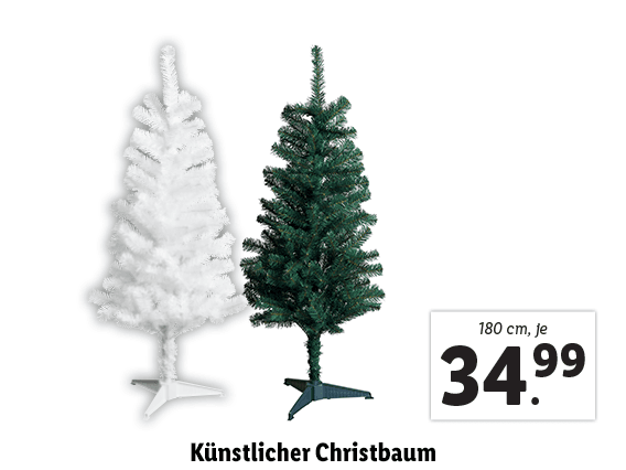 Weihnachtsbaum künstlich grün oder weiß