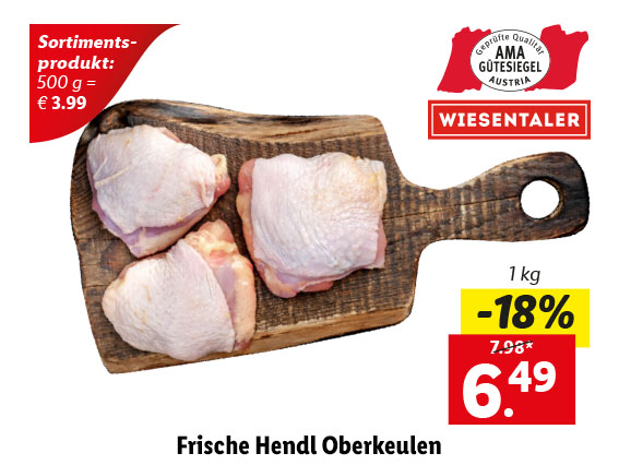 Frisches Hendl Oberkeulen