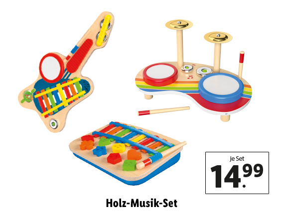 Holz Musik-Set